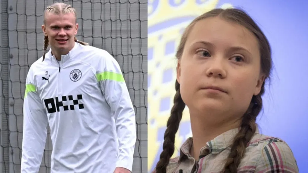 Haaland fue comparado con Greta Thunberg