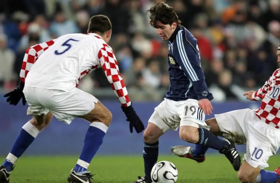 Messi convirtió su primer gol con la Selección Argentina el 1 de marzo del 2006.