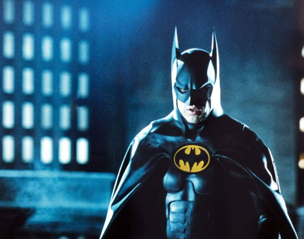 Michael Keaton en su legendaria caracterización de Batman, dirigido por Tim Burton. 