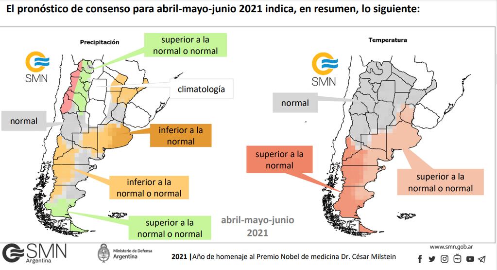 El Servicio Meteorológico Nacional anticipa un otoño "normal" en Mendoza y en Cuyo.