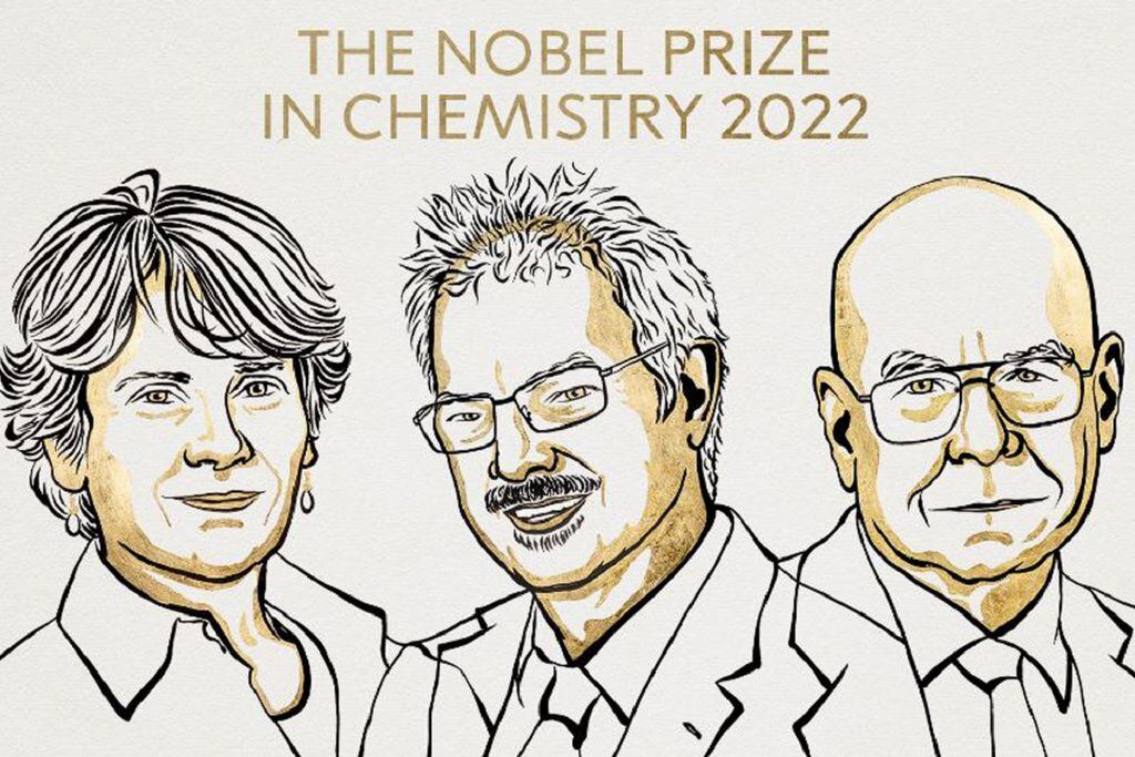 Carolyn R. Bertozzi, Morten Meldal y K. Barry Sharpless, los tres ganadores del premio Nobel de Química 2022