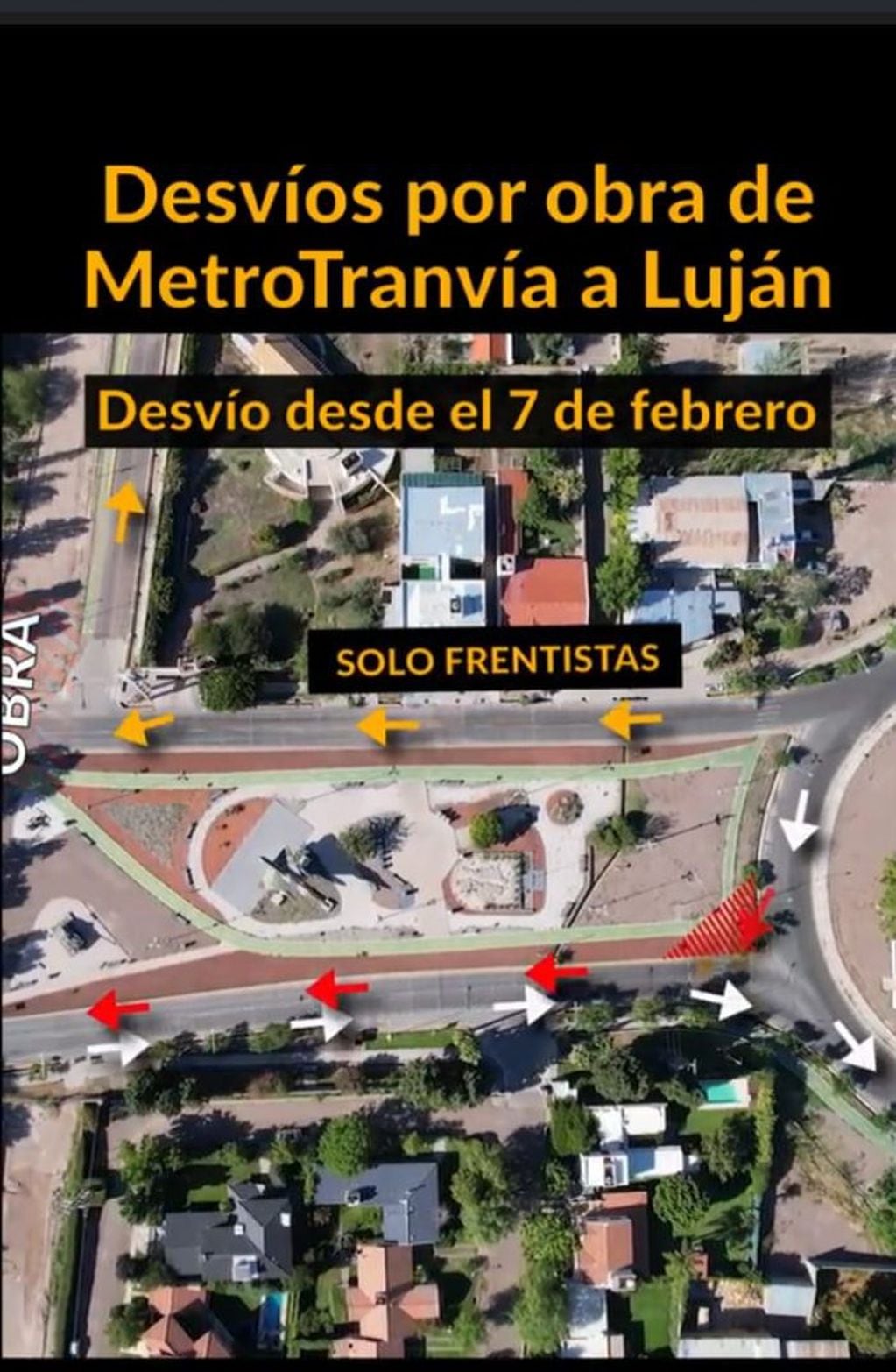 Avanza la obra del MetroTranvía a Luján
