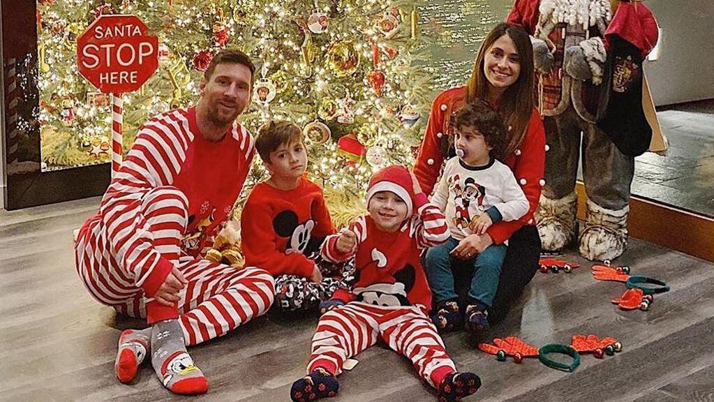 La familia Messi ya palpita la Navidad.