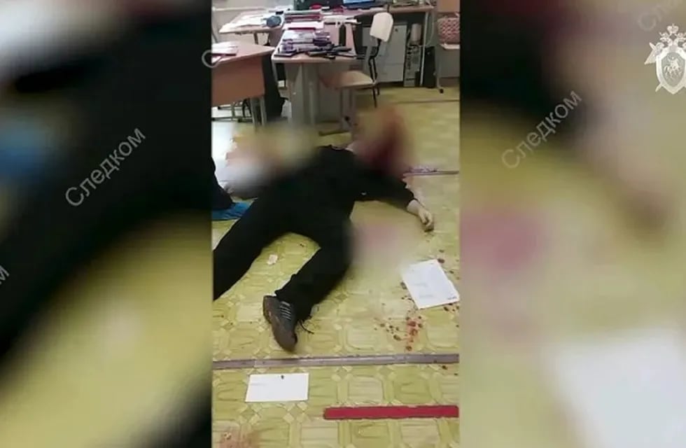 Así hallaron al asesino de 13 personas en una escuela de Rusia: se disparó a sí mismo (Web)