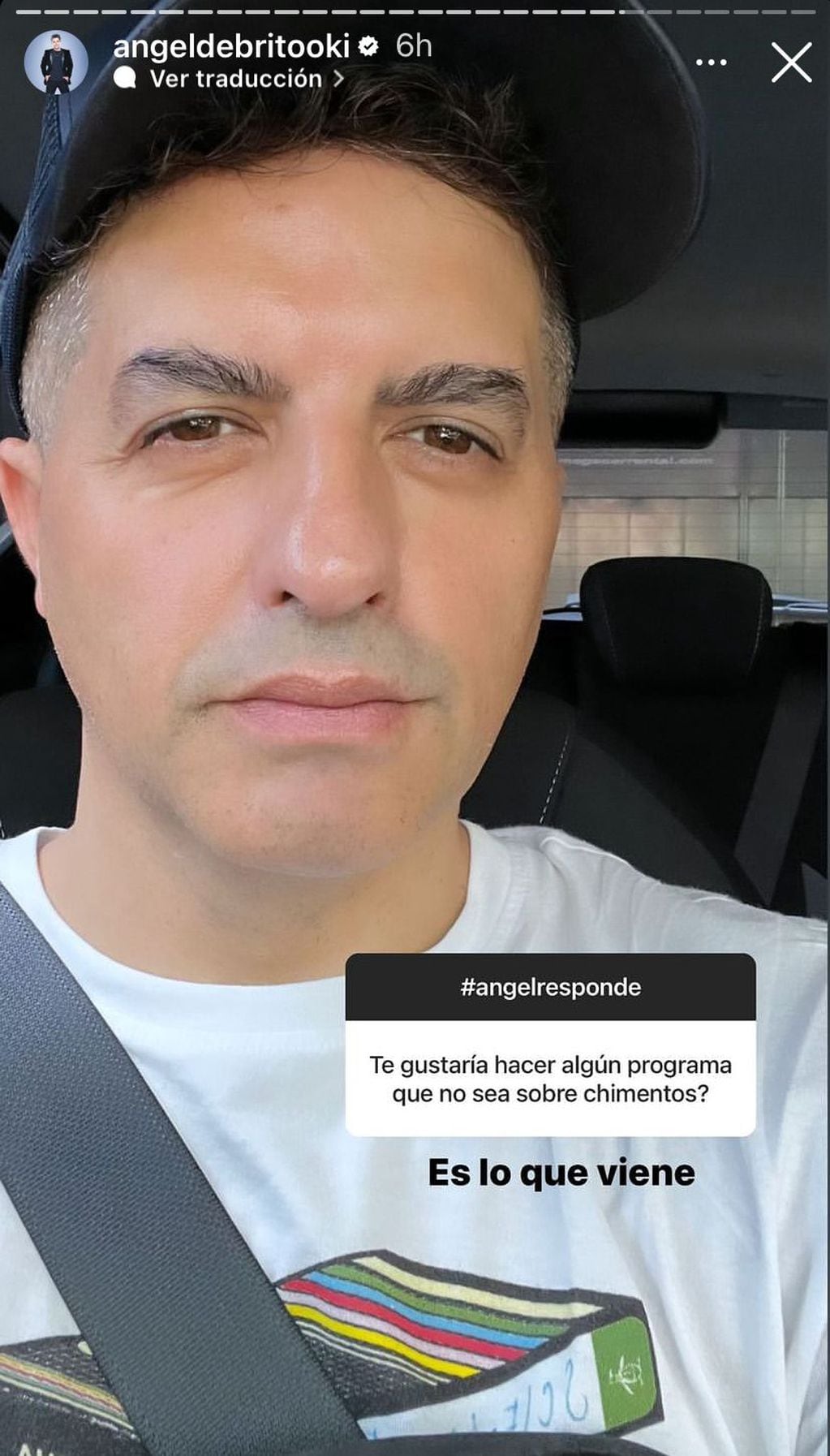 Ángel de Brito reveló que conducirá un nuevo programa. Gentileza Instagram.