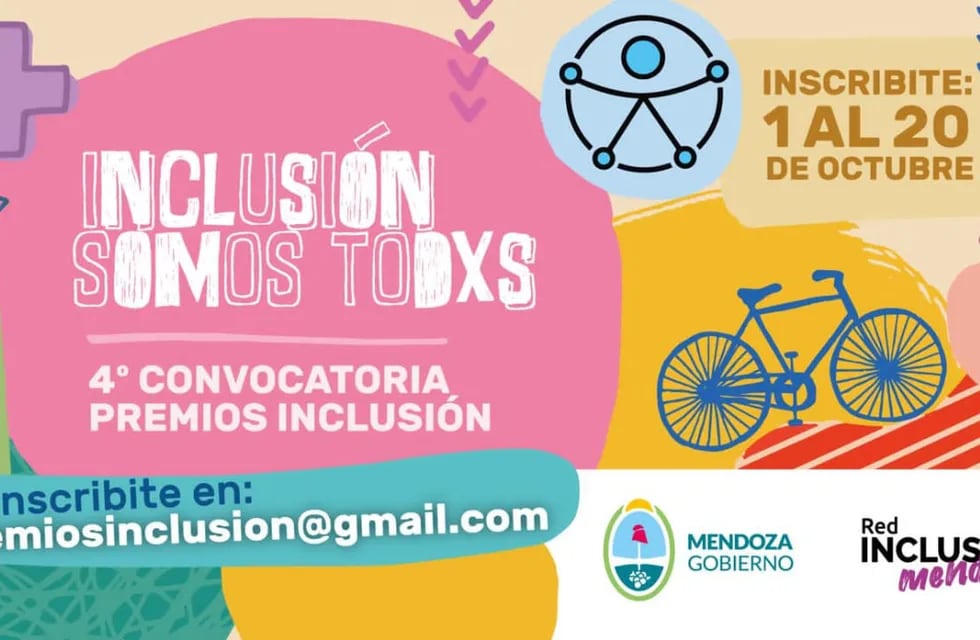 Distinguirán a los mejores proyecto inclusivos de Mendoza con hasta 100.000 pesos: cómo participar. Foto: Gobierno de Mendoza / Red Inclusión.