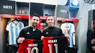 Lionel Messi y Maxi Rodríguez