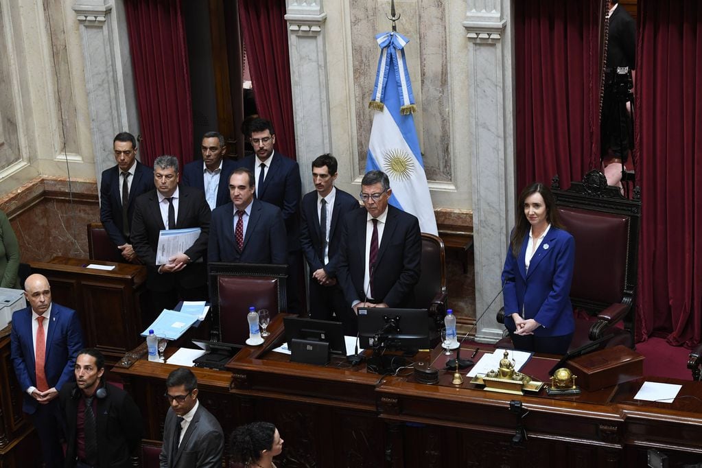 Villarruel acordó con parte de la oposición para asegurarse mayoría en las comisiones (Foto: Comunicación Senado)