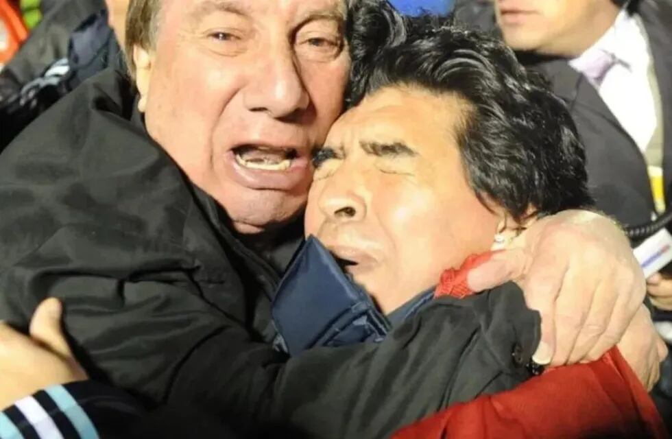 Carlos Bilardo y Diego Maradona, una dupla histórica de la Selección Argentina.