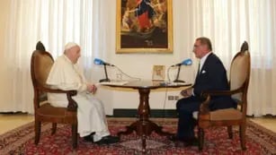 Papa Francisco durante una entrevista