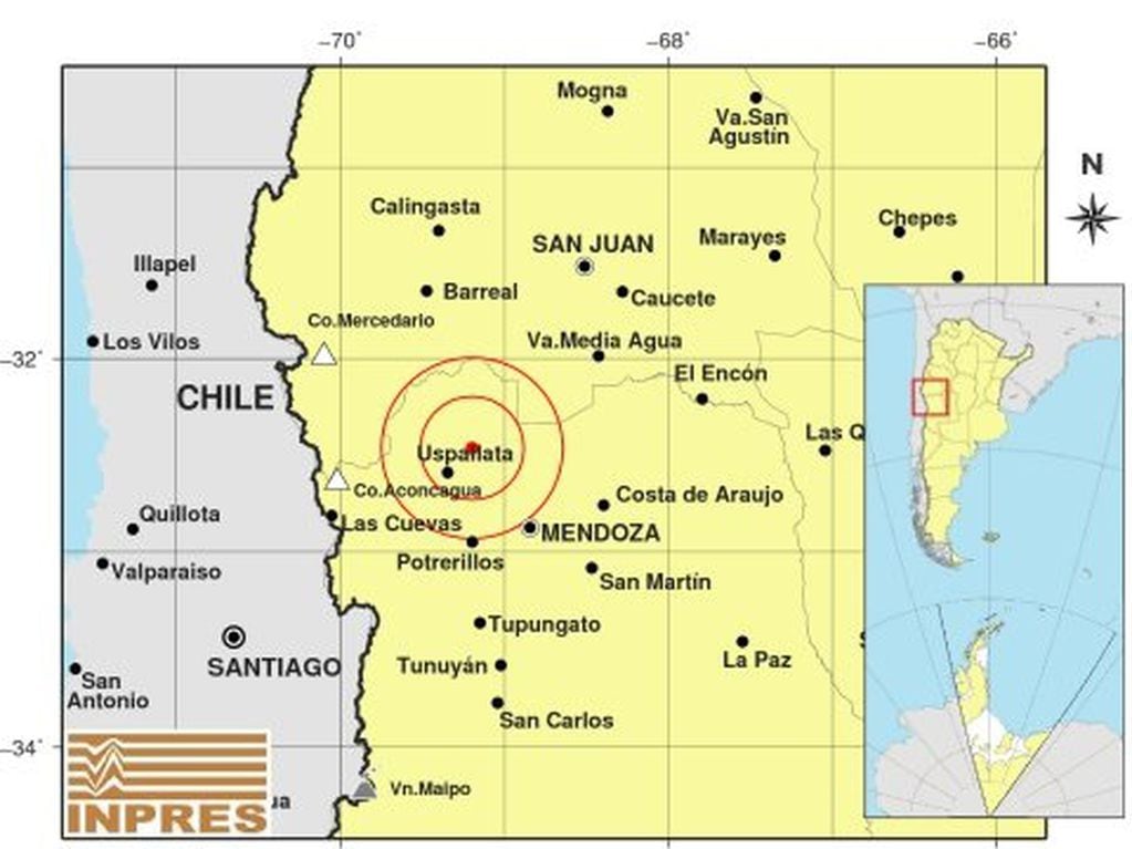 Epicentro del sismo de 3.4 registrado a las 4.13 - 