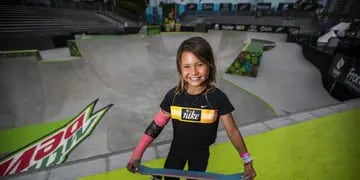 Sky Brown la niña que vuela con su skateboard