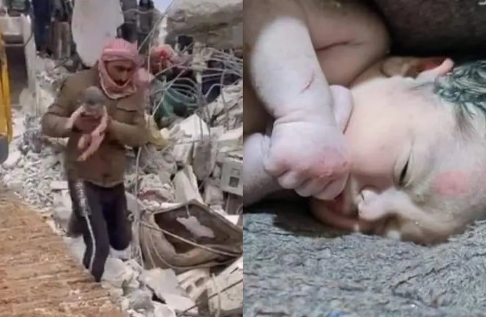 Tras el terremoto, un bebé nació bajo los escombros en Turquía: “Nace la esperanza”.
