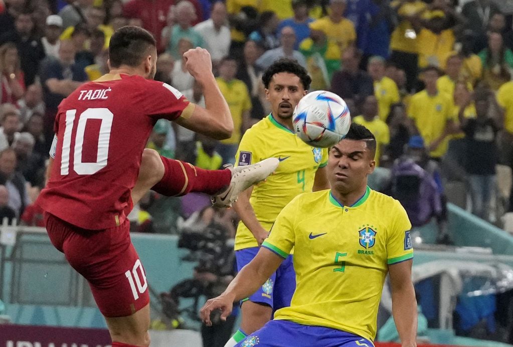 Brasil-Serbia, en el debut del Mundial Qatar 2022. (AP)