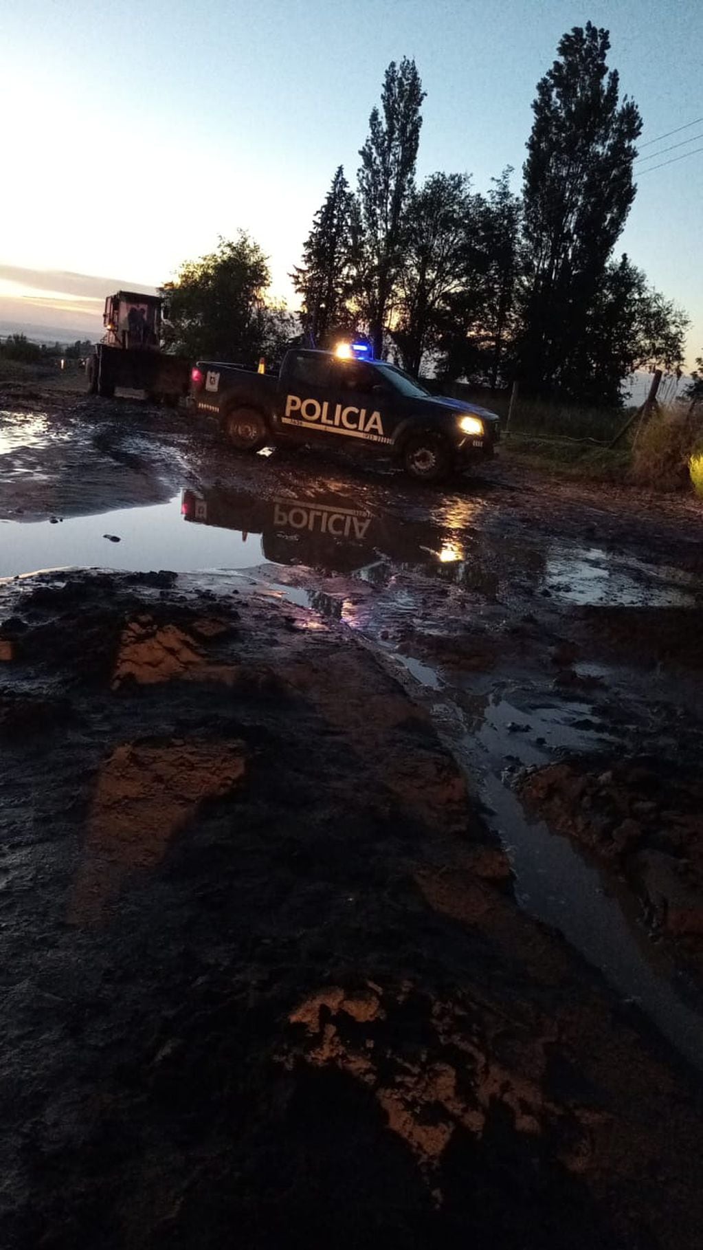 Tormentas en el Valle de Uco: derrumbes en dos casas, inundaciones y una calle que está intransitable. Foto: Gendarmería Nacional