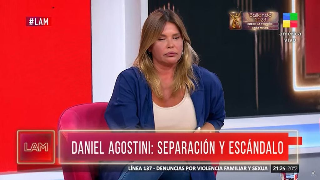Daniel Agostini no perdona a Nazarena Vélez.