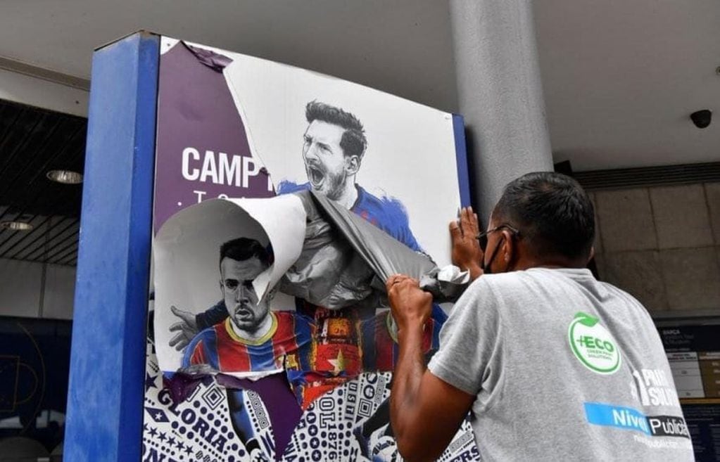 Messi se fue del Barcelona y los directivos del club, decidieron cambiar su imagen. / Gentileza.