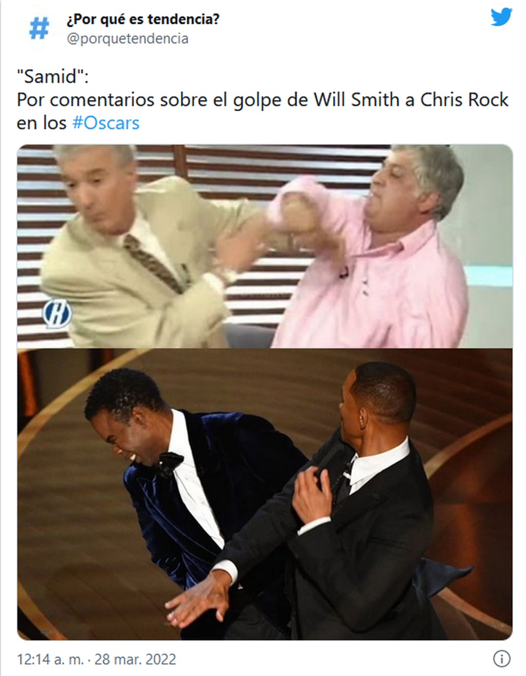 Los memes tras el cruce de Will Smith y Chris Rock