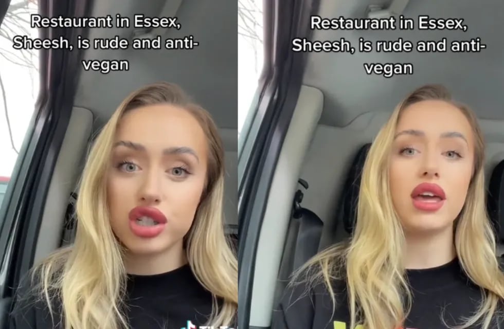 “No aceptamos veganos. Ni siquiera sé por qué los veganos querrían venir a nuestro restaurante de todos modos”, expresaron desde el restaurante. Foto: Captura video.