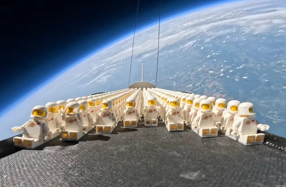 La hazaña de los "Legonautas" quedó registrada por la cámara que acompañaba a la tripulación: Foto: Space.com