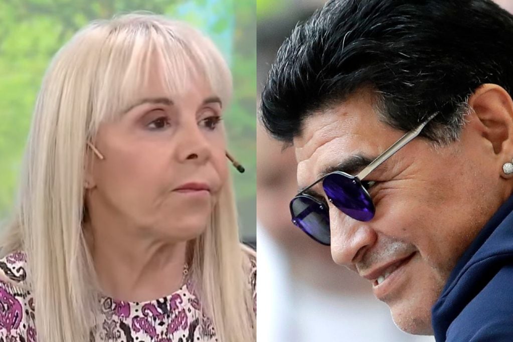 Claudia Villafañe recordó a Diego Maradona (Collage web).