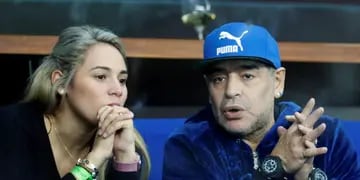 Roció Oliva y Diego Maradona