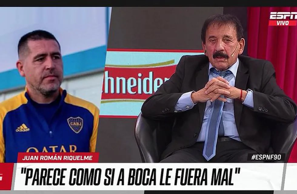 Riquelme y Leto, en la entrevista por ESPN. (Captura web)