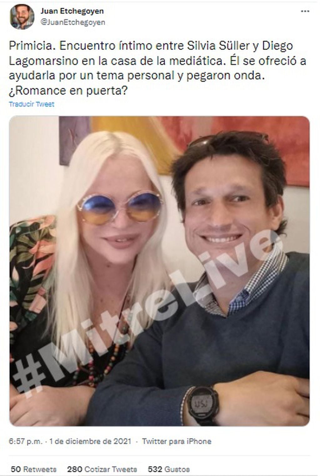 ¿Silvia Süller y Diego Lagomarsino están juntos?