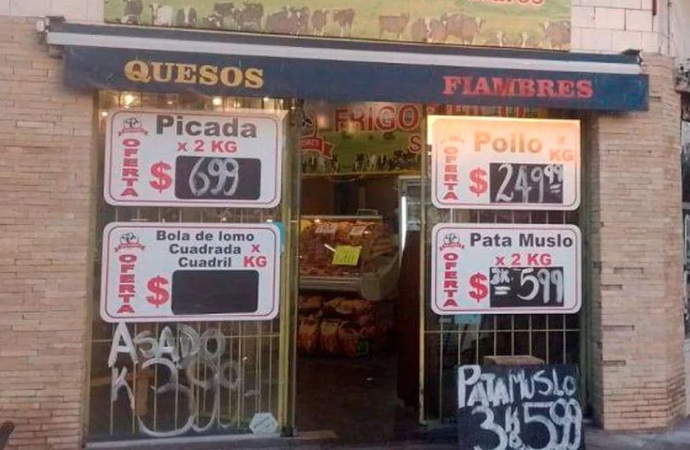 La carnicería se popularizó por el precios del asado. / Foto: Gentileza