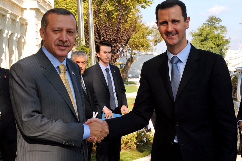 Recep Erdogan y Bashar Al Assad, presidentes de Turquía y Siria respectivamente.
