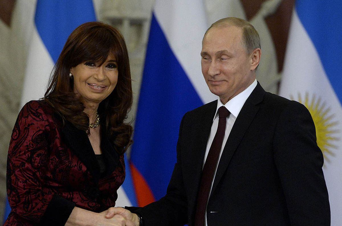 Cristina Kirchner y Vladimir Putin.