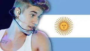 El día en que Justin Bieber barrió el escenario con una bandera argentina