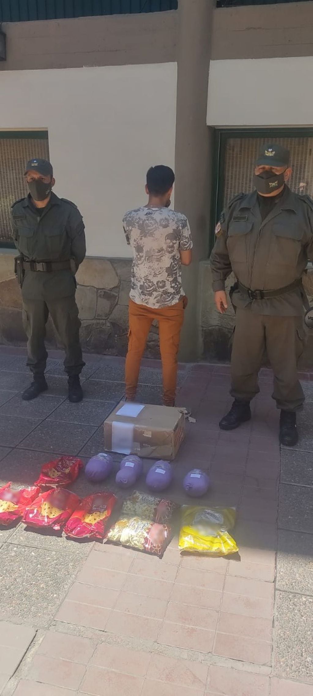 El hombre detenido en Guaymallén.