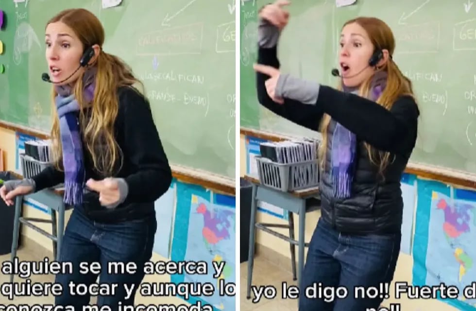 Una maestra se vuelve viral por enseñar Educación Sexual Integral con una ingeniosa y original canción. Foto: captura de pantalla.