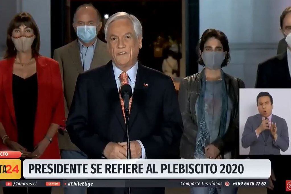 Sebastián Piñera en La Moneda - 24 Horas