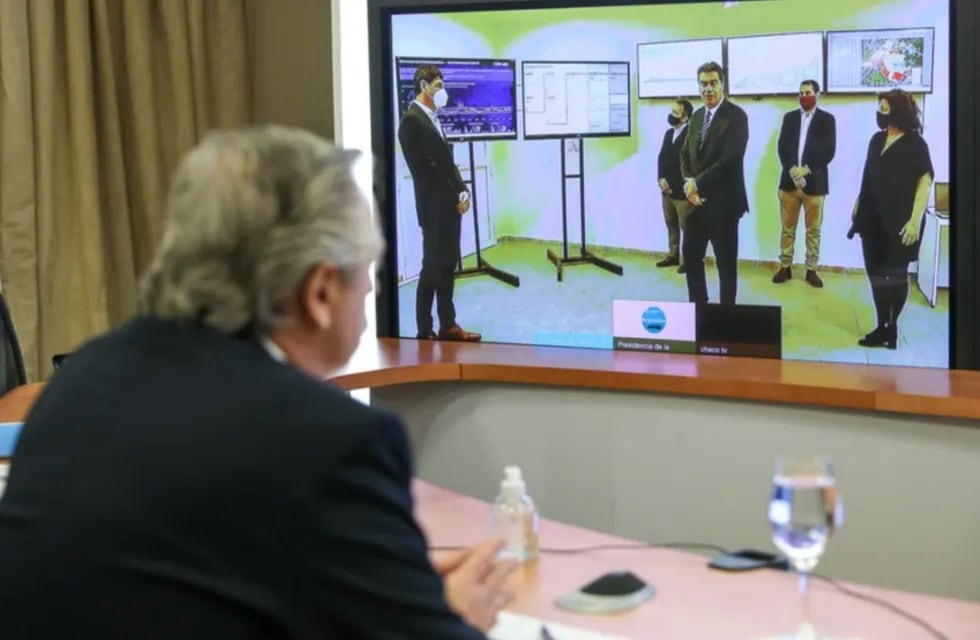 El presidente decidió no viajar al Chaco y mantuvo una videollamada con el mandatario Jorge Capitanich
