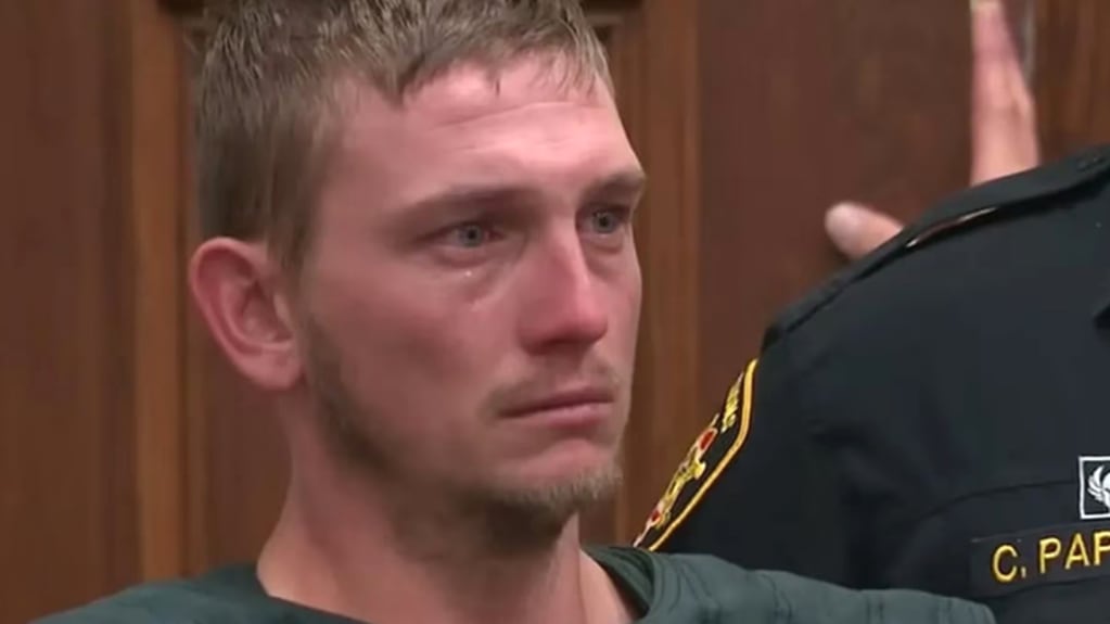 Chad Doerman durante el juicio por el asesinato premeditado de sus tres hijos menores de edad. Foto: Captura Youtube