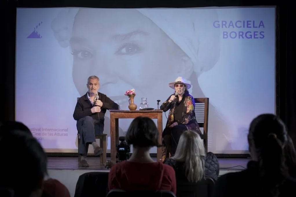 Borges en el reciente Festival de Cine de las Alturas, en Jujuy. 