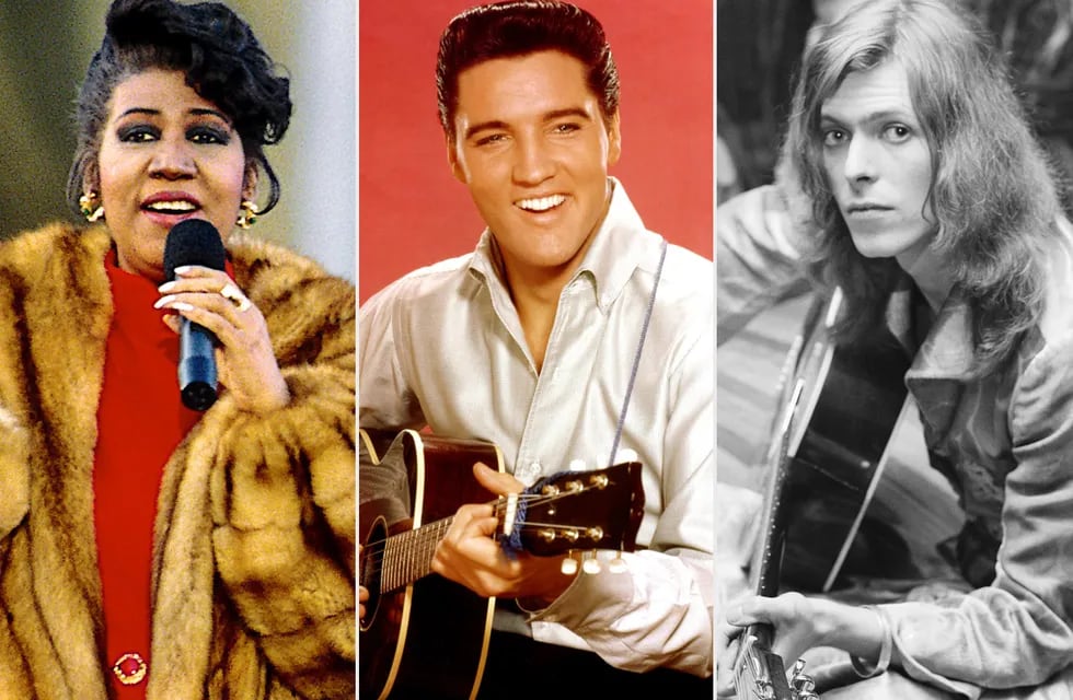 Artistas que tendrán su propia biopic en este 2021: Elvis, Aretha Franklin y David Bowie.