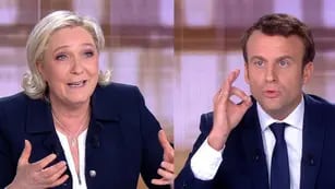  La ultraderechista Marine Le Pen y el el liberal Emmanuel Macron tuvieron duros cruces en el único debate antes de la segunda vuelta electoral del próximo domingo. 