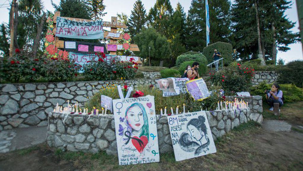 Pedido de justicia por el femicidio de Guadalupe Curual.