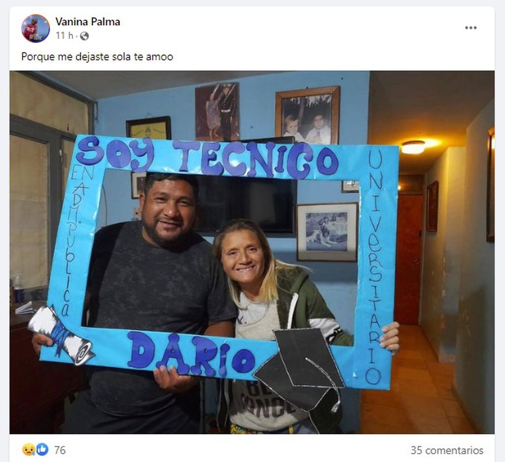 Dolor en las redes sociales por la muerte de Darío Palma, funcionario de la Municipalidad de Godoy Cruz ahogado en El Carrizal (Facebook)