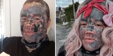 Es adicta a los tatuajes y no la dejaron ir al acto de navidad del colegio de su hijo por su apariencia