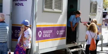 Vacunación en semana santa en Godoy Cruz