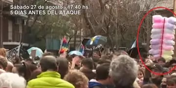 Un video muestra que el carro de “copitos de nieve” de Sabag Montiel cerca de la casa de CFK días antes del ataque