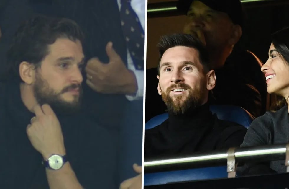 Lionel Messi y Antonela Roccuzzo se sacaron una foto con "Jon Snow"