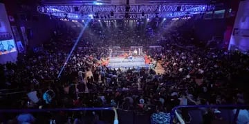 Boxeo solidario en Las Heras