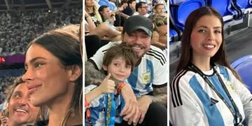 famosos que alentaron a la Argentina en Qatar