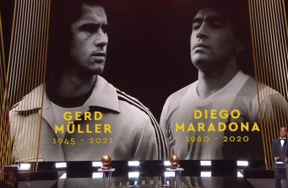 El homenaje a Diego Maradona en la entrega del Balón de Oro.