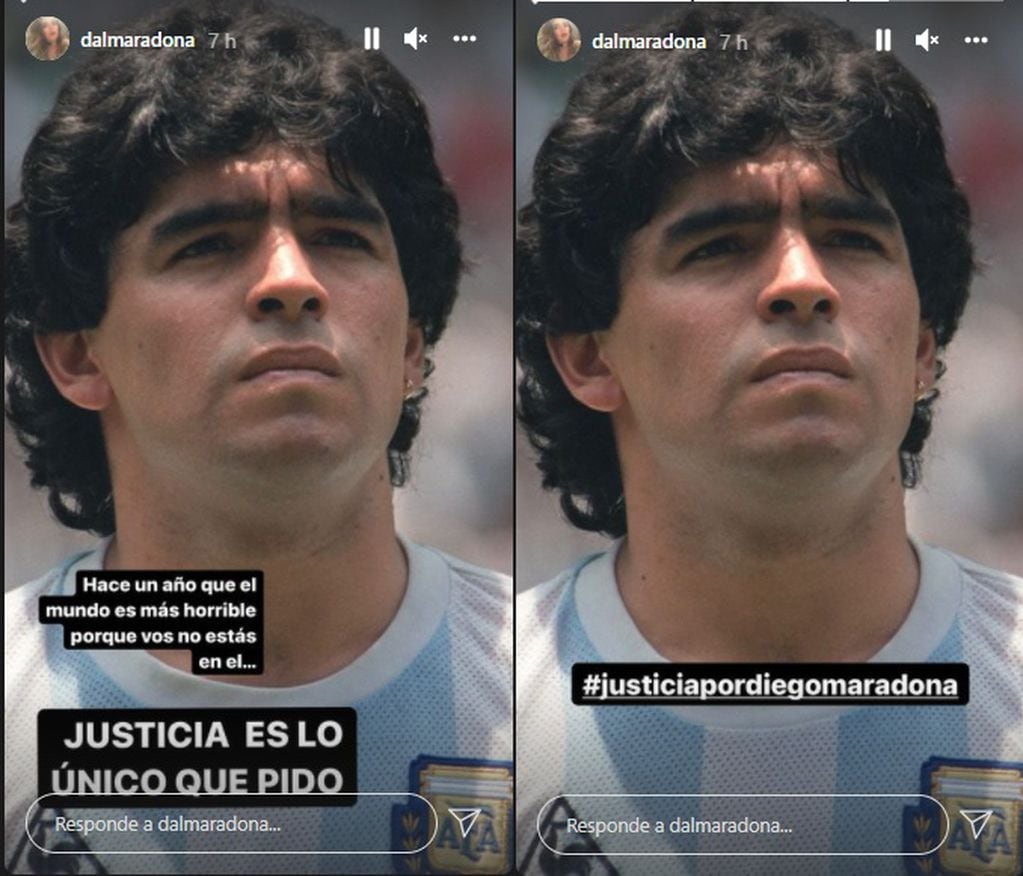 Dalma y Gianinna Maradona se volcaron a las redes para pedir justicia por la muerte de Diego Armando Maradona